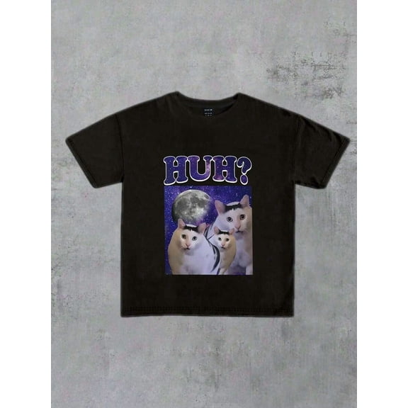 Huh Cat T-Shirt, Funny Cat Shirt, Gift For Cat Lovers T-Shirt, Huh Cat Funny Tshirt, Huh! Cat Meme, Popular Internet Cat Tee, Cat Top, Fashion Now, Fashion, Aesthetic T-Shirt