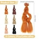 thumbnail image 2 of 6 extensiones de cabello de 103,5 x 18 cm, 6 colores, cabello rizado, de plástico, para manualidades y reemplazo capilar., 2 of 7