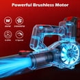 thumbnail image 6 of CATGOOD Cordless Leaf Blower, 24V Leaf Blower with 2 x 6000mAh Batteries & Charger, 800W Motor Up to 680CFM/200MPH, 6 Variable Speed, Lightweight for Lawn, Patio, Yard and Dust, 6 of 10
