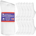thumbnail image 3 of Cotton Non-Binding Diabetic & Circulatory Crew Socks (12-Pair), 3 of 5