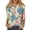 Multicolor 1, variant on Womens 3/4 Long Sleeve Tops Summer V Neck T Shirts Shirts Graphic Tees Trendy Daily Wear Blouse for Women