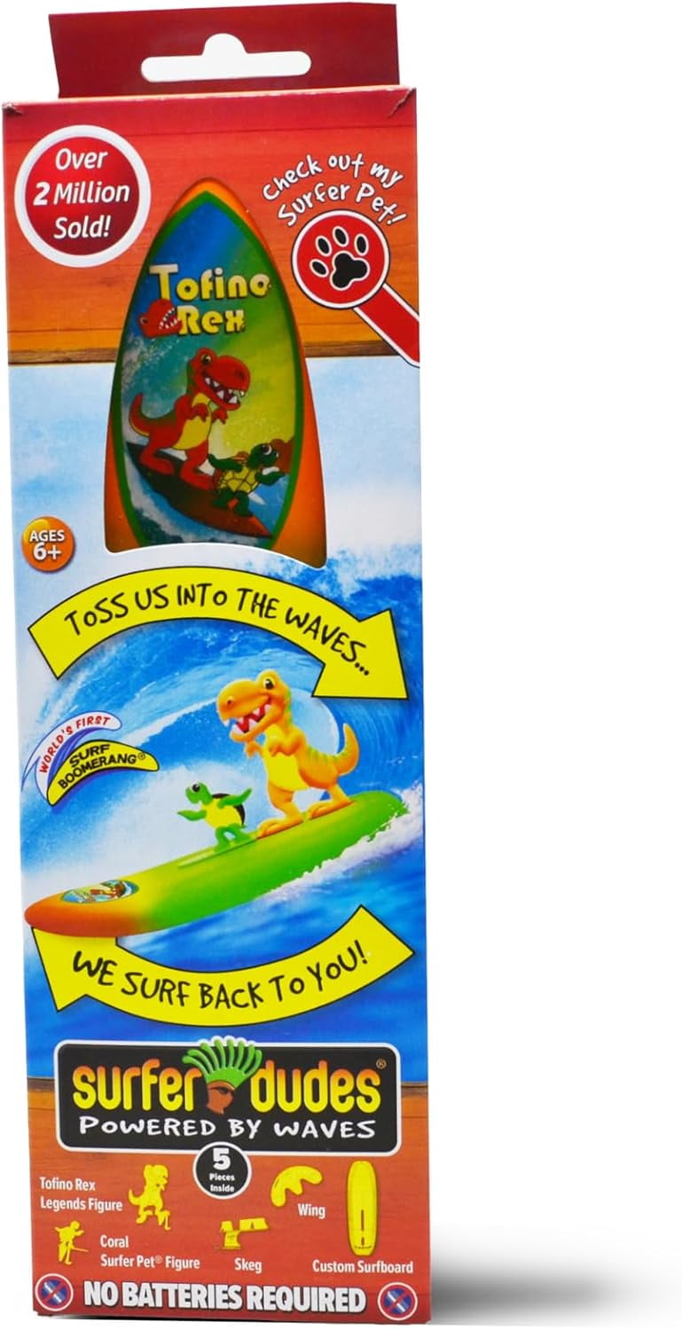 Surfer Dudes Legends & Surfer Pets Wave Powered Mini-Surfer, Pet