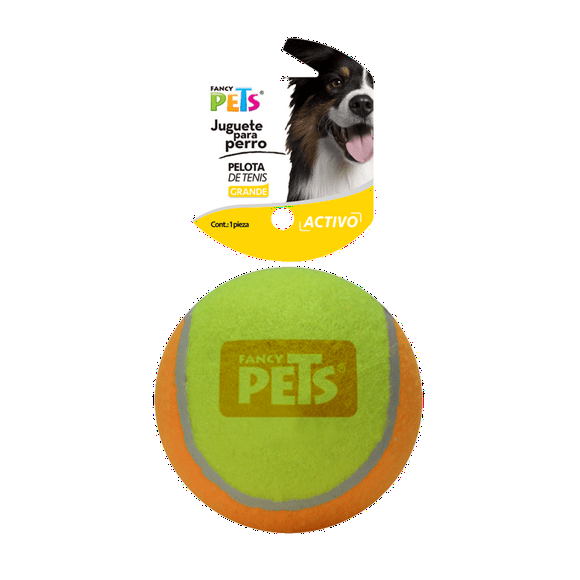 Pelota Tenis Bicolor Grande 1pza 3,0 Diam Perro Fancy Pets Fancy Pets FL7159