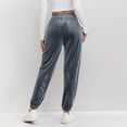 thumbnail image 4 of WMTBSRSW Velvel Jogger Sweatpants for Women Comfy Elastic Waisted Athletic Sweatpants with Pockets Casual Trousers with Pockets Blue Medium, 4 of 6