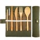 thumbnail image 1 of Fiudx Juego de Cubiertos de Bambú, Reutilizables con Cuchara, Tenedor y Palillos, Pajita de Acero Inoxidable, Funda de Viaje, Ecológicos, Ligeros, Fáciles de Limpiar, Ideales para Picnics, Camping y, 1 of 3