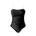 thumbnail image 6 of Swim Suits for Women Bandeau 2 Piece Ruched Tankini Strapless Swimwear Women's Bathing Suits A L, 6 of 6