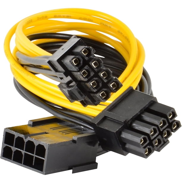 Dark purple Cable adaptador de fuente de alimentación de línea de fuente de alimentación de tarjeta gráfica de 8 pines