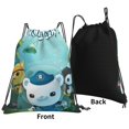 thumbnail image 3 of The Octonauts Drawstring Backpack Simple Sports Gym Bag Draw String Bags Casual Rucksack, 3 of 9