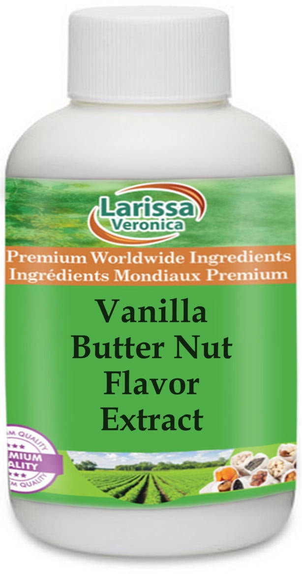 Larissa Veronica Vanilla Butter Nut Flavor Extract, (Vanilla Butter Nut, 16 oz, 1Pack, Zin