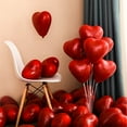 thumbnail image 2 of 100pcs Red Heart Latex Balloons – Romantic Party Decorations for Valentine’s Day, Weddings，Birthday party & More, 2 of 3