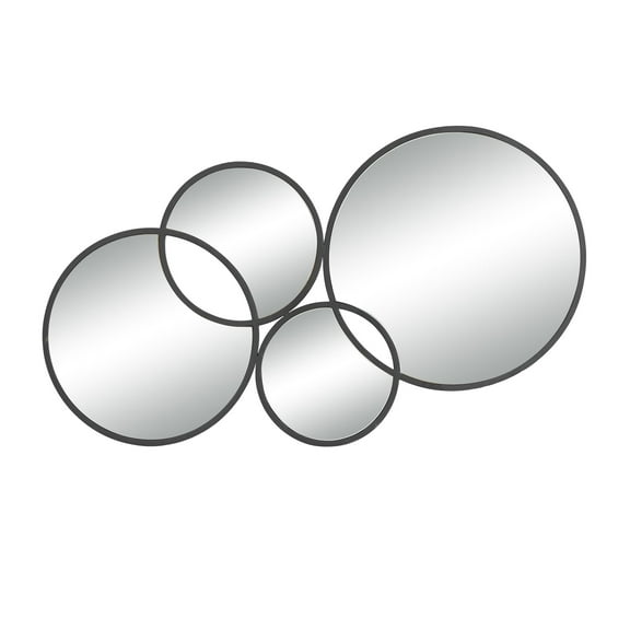 CosmoLiving by Cosmopolitan 58" x 31" Black Bubble Cluster Wall Mirror