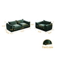 thumbnail image 7 of bokifol Sofa Set for Living Room,3 Seats Modern Chenille Sofa Sectional Couch Set for Living Room Furniture Set,Green, 7 of 7
