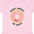 thumbnail image 4 of Inktastic Donut Worry Be Happy Pink Sprinkle Donut` Boys or Girls Baby Bodysuit, 4 of 5