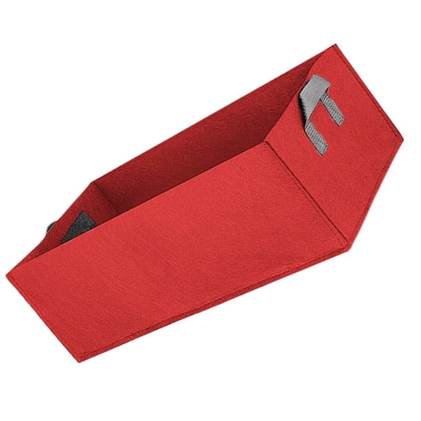Cateissary 1-5 uds. Bolsa de tela para cultivo de plantas, maceta para jardín, flores, verduras, tomates y patatas Jardín y Patio Rojo