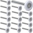 thumbnail image 1 of Lot de 12 Rouleaux de Porte de Garage 2 Pouces, Support 6200zz en Nylon pour Porte de Garage, pour Usage Résidentiel et Commercial, 1 of 3