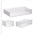thumbnail image 1 of Luzkey Makeup Organizer Bathroom Organizer Acrylic Multipurpose Container Desktop Storage Box Vanity Storage Bin for Dresser Cabinet 3 Pieces, 1 of 8
