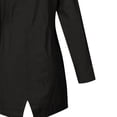 thumbnail image 3 of Mikilon Women Casual Solid Jacket Outdoor Plus Size Hooded Windproof Loose Coat, 3 of 4