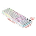 KQJQS UltraSlim LED Backlit Gaming Keyboard, USB Wired Floating