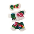 thumbnail image 3 of Ropa de muñeca de peluche, conjunto de pantalón de muñeca de niña DIY para niños, accesorios de fotografía, juego de simulación de disfraces para Traje de abrigo verde, 3 of 8