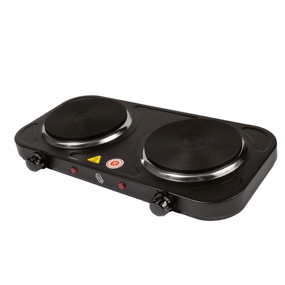 Parrilla eléctrica Iusa 2 Quemadores Disco negro