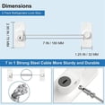 thumbnail image 4 of Refrigerator Lock 4 Pack Mini Fridge Locks For Kids No Drill Cabinet Lock With Keys Cupboard Lock C, 4 of 5
