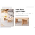 thumbnail image 4 of Natural Coffee Table, Modern Simple Rectangle Living Room Table, Wooden Cocktail Coffee Table for Bedroom Office, 4 of 8