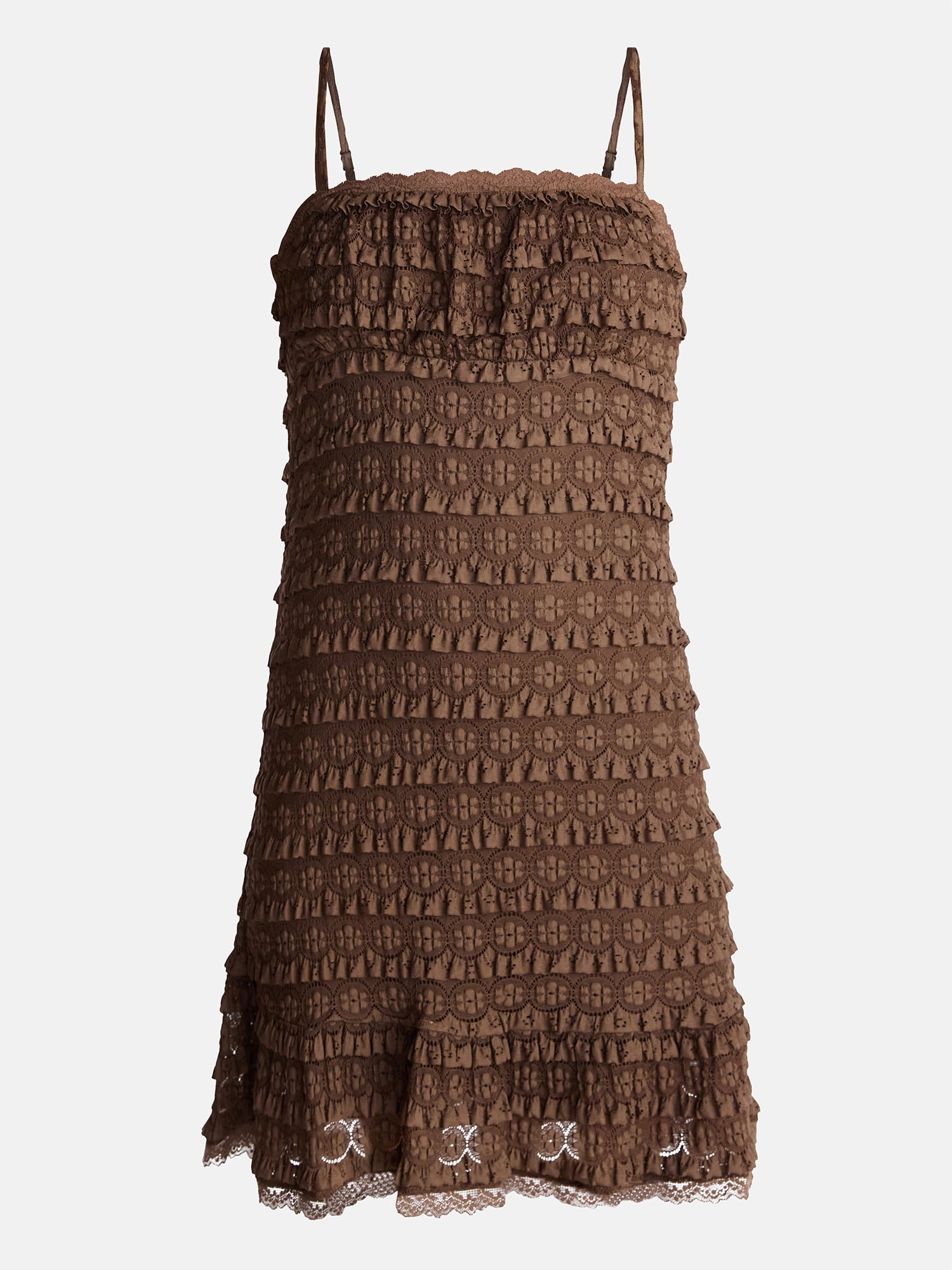 No Boundaries Lace Ruffle Mini Dress, Women’s XXS-XXL