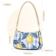 thumbnail image 3 of FORMRS Womens Shoulder Bag with Chain Strap Clutch Purse Cute Tote Handbag, Light Blue Lemon, 3 of 7