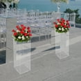 thumbnail image 4 of 2 Pcs Display Cube Pedestal Art Sculpture Stand Acrylic Tall Column Display Box for Table Wedding Events Fiestas Party Decor, 4 of 11