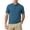 Mens Shirts Blue, variant on Men's Linen Shirt Henley Standing Collar Short Sleeve Breathable Lightweight Casual Tops Father's Gift,M-5XL