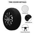 thumbnail image 4 of Balery Sea Underwater Jellyfishtire Cover Waterproof Dust-Proof, Universal Spare Wheel Tire Cover For Trailer, Rv, Suv Truck And Vehicle Camper Accessories-17 Inch, 4 of 9