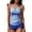 Light Blue, variant on Njoeus Bathing Suit For Women Bathing Suits Fashion Women's Swimsuit Printed Hanging Neck Swimsuit Split Set Bikinis Sets 2 Piece Swimsuits For Women On Clearances
