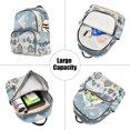 thumbnail image 5 of FORMRS Mini Backpack Purse for Women Quilted Travel Daypack Casual Shoulder Bag, Winter Village Serenity, 5 of 7