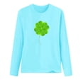 thumbnail image 4 of FAIWAD Hauts de la Saint-Patrick pour Femmes à Manches Longues, Col Rond, Imprimés, Décontractés, Tuniques Grande Taille, 4 of 4