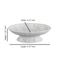 thumbnail image 5 of nu steel Compton Soap Dish in Marble Patterned Resin RES854-3H, 5 of 5