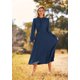 thumbnail image 3 of Vestido PRETTYGARDEN 2025 Midi con Lunares Suizos Plisado Azul Oscuro M, 3 of 8