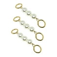 thumbnail image 1 of Abbracc 3PCS Bag Strap Extender 5.1 Inch Short Imitation Pearl Bead Replacement Chain Golden, 1 of 8