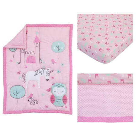Retro Circles Crib Bedding - Child of Mine Princess 3pc Crib Bedding Set
