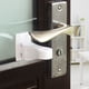 thumbnail image 1 of Cerradura de palanca de puerta a prueba de niños - Cerradura de manija de puerta adhesiva - Diseño minimalista - Cerraduras de manija de puerta de seguridad para niños sin perforación. (3 paquetes) brillar Electrónica, 1 of 5