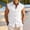 White, variant on Men's Cotton Linen Sleeveless Shirts Button Down Beach Tank Top Basic Solid Shirt Vest with Pocket Size S-2XL White