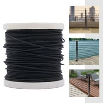 Stainless Steel Wire 400ft Black Wire Rope,T316 Stainless Steel Cable 1/8 inch,7x7 Strands Deck Rail Balusters Stair Porch DIY Balustrade Hanging Steel Wire Rope