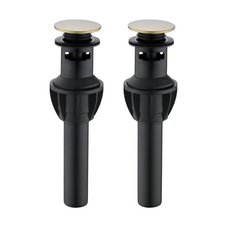 

2pcs For Bathroom Push And Seal With Overflow Sink Drain Easy Install Plug Basin