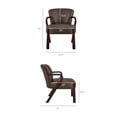 thumbnail image 4 of Arden Faux Leather Upholstered Accent Armchair in Espresso, 4 of 9