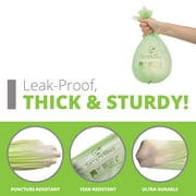 Simply Bio 13 Gallon Compostable Flat Top Tall Kitchen Garbage Bags, 50 Count, 1 Pack, Food Scrap Trash Bags Certified by BPI and OK Compost, 49.2L, 0.87 Mil