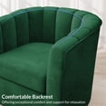 thumbnail image 5 of BELLEZE Swivel Accent Chair, Wide Modern Upholstered Armchair 360 Degree Swivel Comfy Single Sofa Side Chair for Living Room Bedroom Office - Zoe (Green), 5 of 7