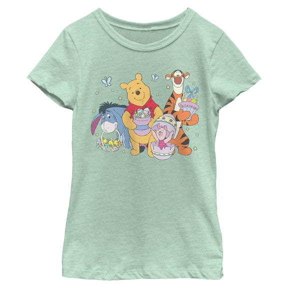 Girls Winnie the Pooh Easter Egg Hunt and Friend T Shirt