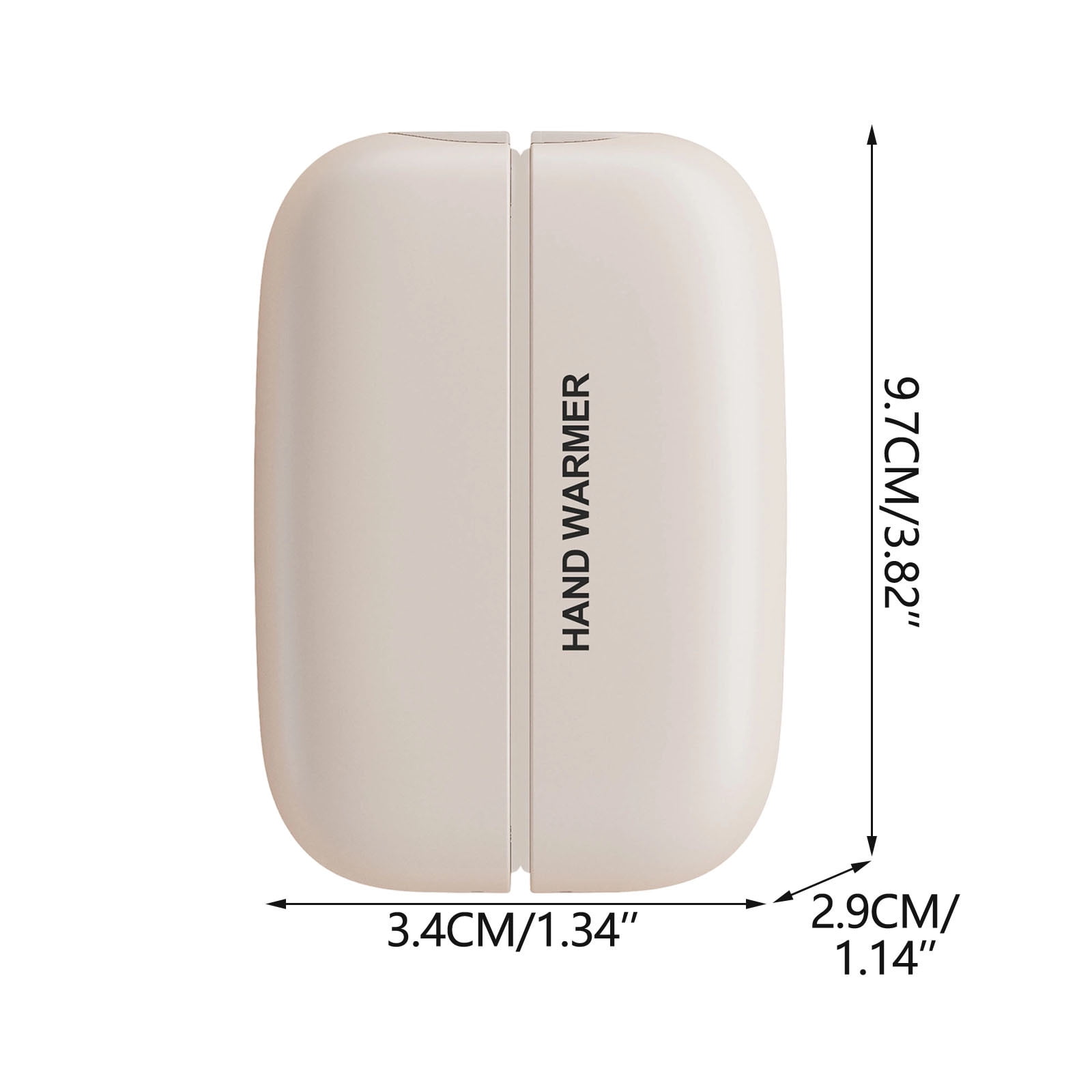 Msgweeeg Hand Warmers Rechargeable 2-in-1 Rechargeable Magnetic Hand Warmer 5000mAh USB-C Power Bank Three Heat Levels Split-Grip Design Portable Pocket Heater Fast Charging Outdoor