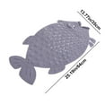 thumbnail image 3 of Mecorevxz Fish Shaped Bathroom Mat Non Slip Mat Household Shower Room Shower Antis Fall Suction Cup Floor Mat Bathroom Massage Foot Mat,Gray, 3 of 8