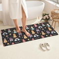 thumbnail image 4 of Black Princess Castle Rainbow Pattern Bathroom Rugs Mat,Non Slip Microfiber Bathroom Rug,Rubber Backing,Soft Bathroom Mats for Bathroom Floor,Tub and Shower,60x24in(150x60cm), 4 of 5