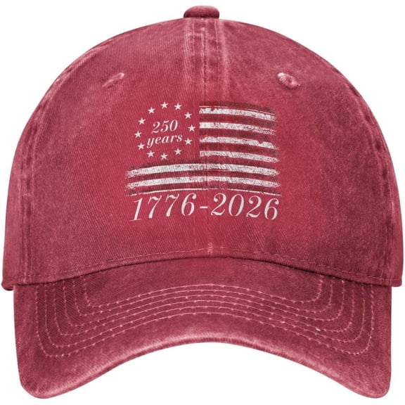 1776-2026 America Anniversary Hat Adjustable Baseball Cap